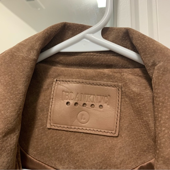 BLANK NYC Suede Moto Jacket - size L (runs small!) - Picture 9 of 9